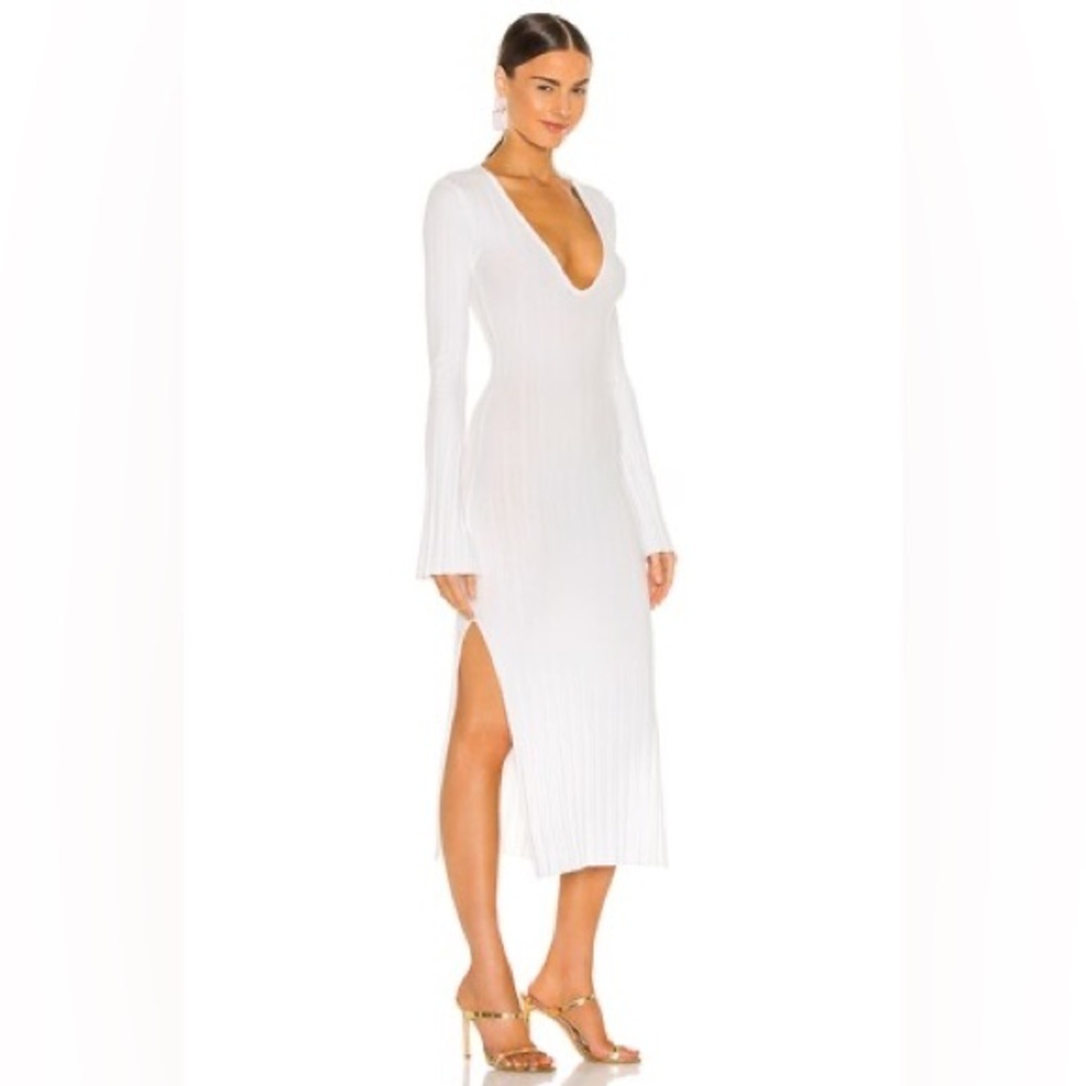 Michael Costello Robe Gemma White Dress - Picture 2 of 3